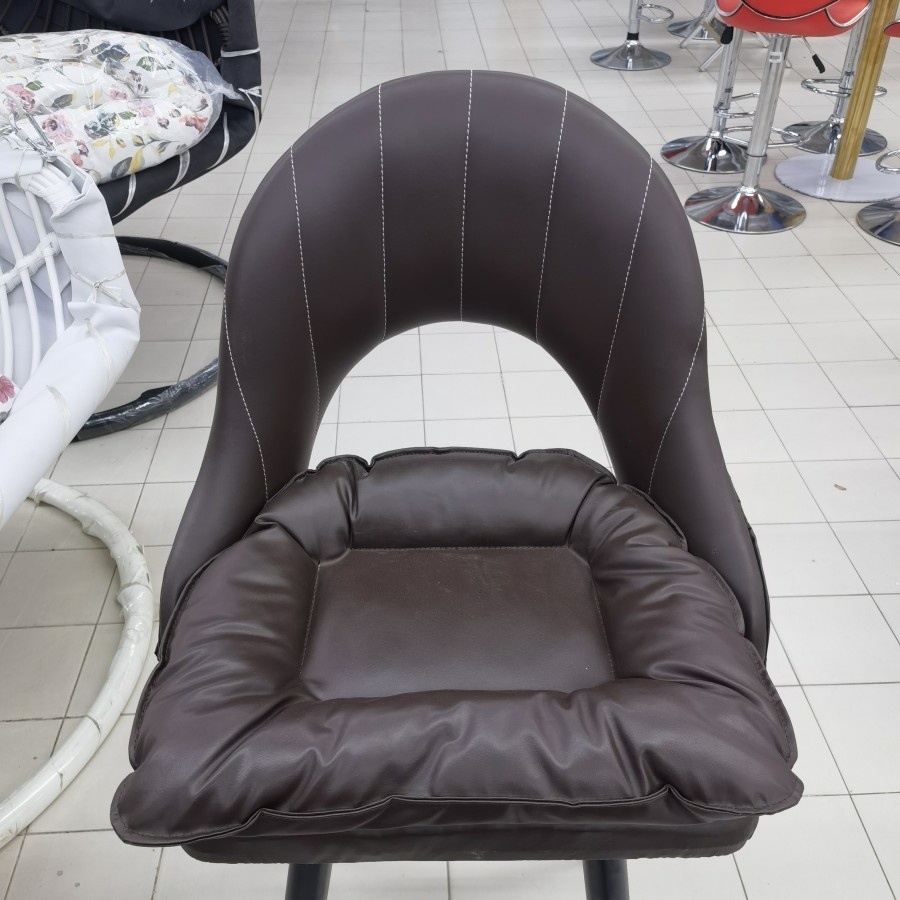 Kursi Bar Tinggi Empuk Coklat Kursi Restoran Ruang Tamu Furniture Rumah Tangga  Minimalis Modern 699