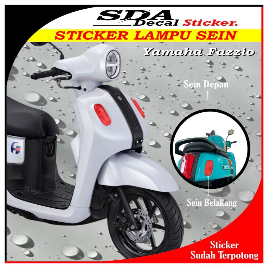 Stiker Lampu Sein Fazzio | Stiker Lampu Sein Fazzio | Stiker Pelindung  Lampu Sein Fazzio