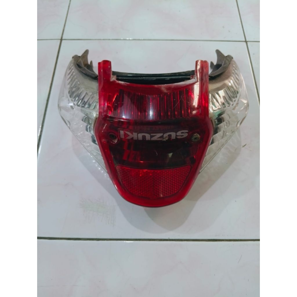 Stoplamp lampu belakang Suzuki lama tanpa kabel original 2nd lepasan motor
