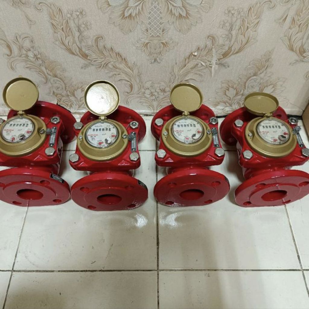 Water Meter Powogaz 2 Inch Air Panas DN50 – Hot Water Meter 130°C Koneksi Flange