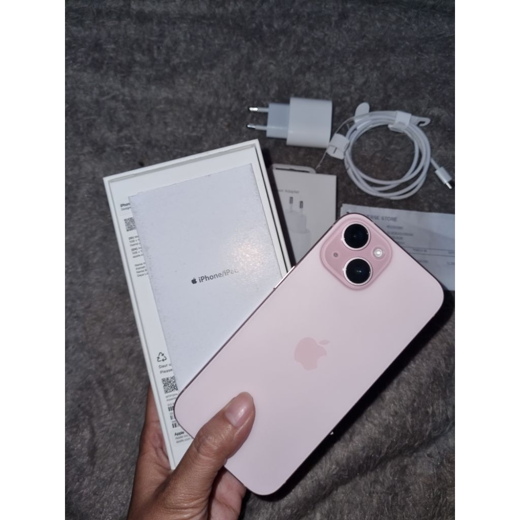 IPHONE 15 SECOND PINK GARANSI IBOX
