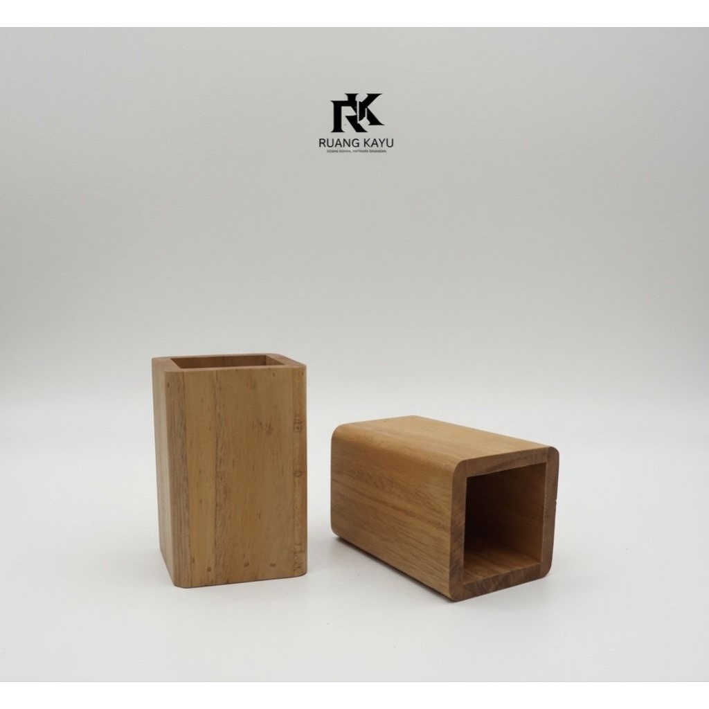 Tempat Sendok Kayu Mahoni Minimalis Aesthetic