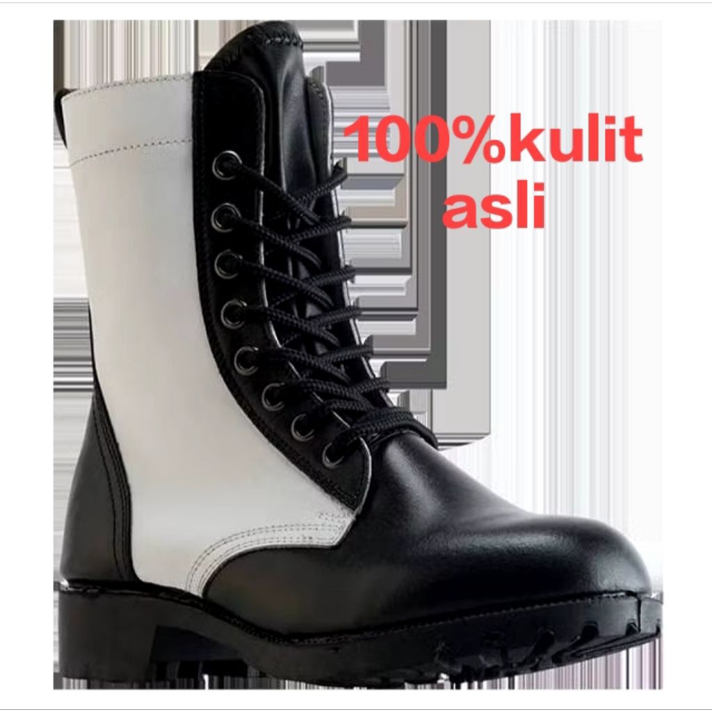 sepatu pdl pkd provost TNI kulit asli sol radial