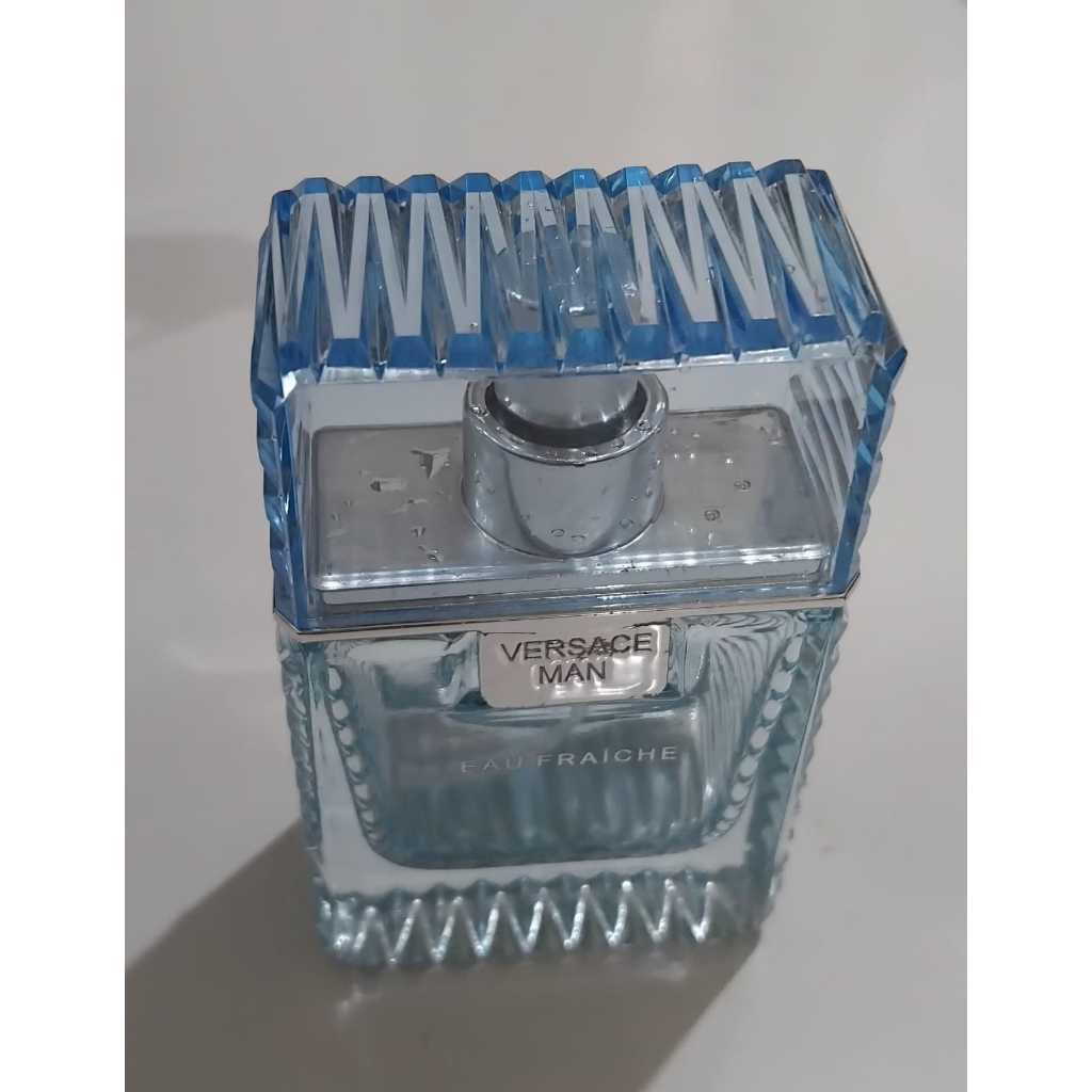 Botol Kosong Parfum Versace Eau Fraiche Man EDT  30 ml, No Box
