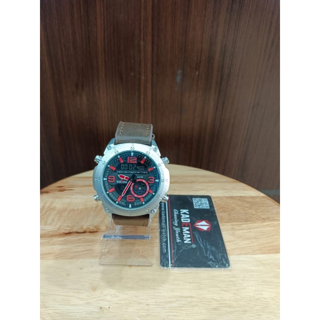 Jam Tangan Pria Kademan Tali Kulit Original