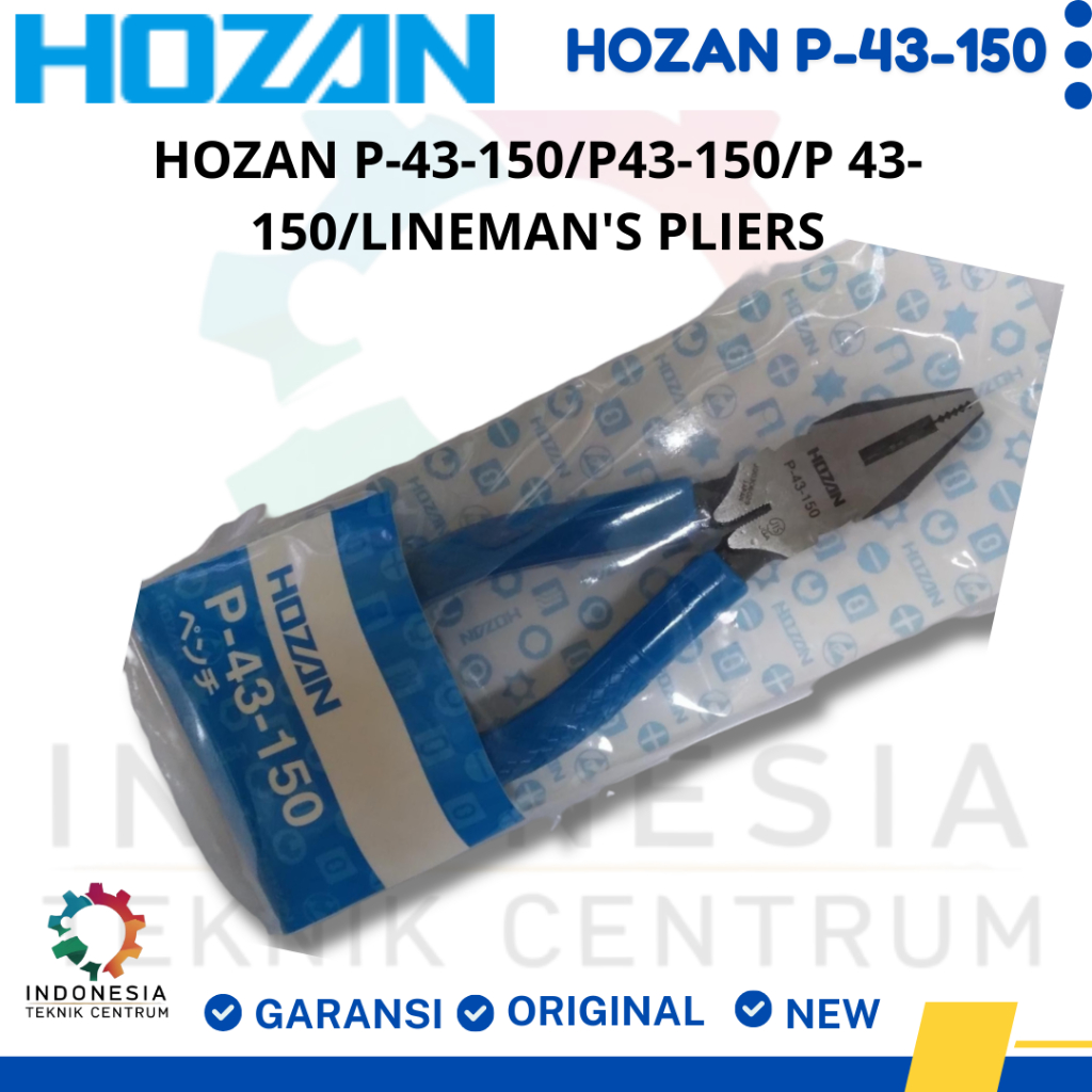 HOZAN P-43-150/P43-150/P 43-150/Lineman's Pliers