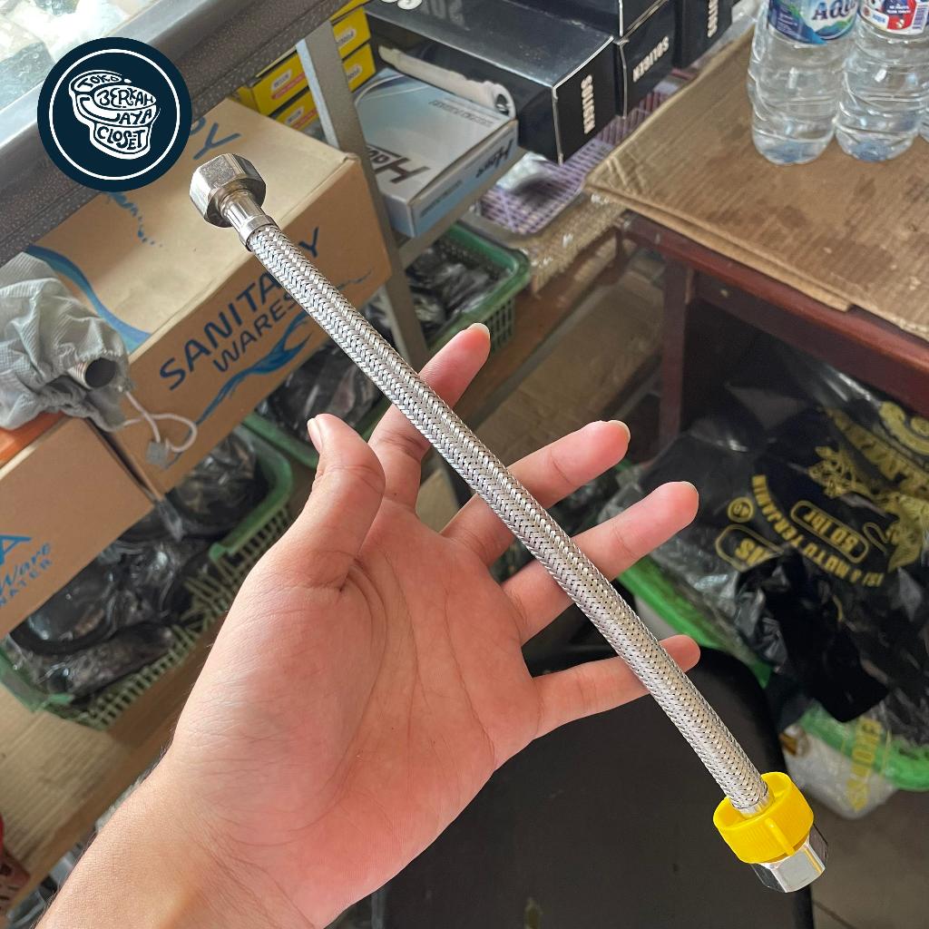 Fleksibel Air Panjang 30 cm – Selang Fleksibel Stainless Steel Kuat & Anti Bocor