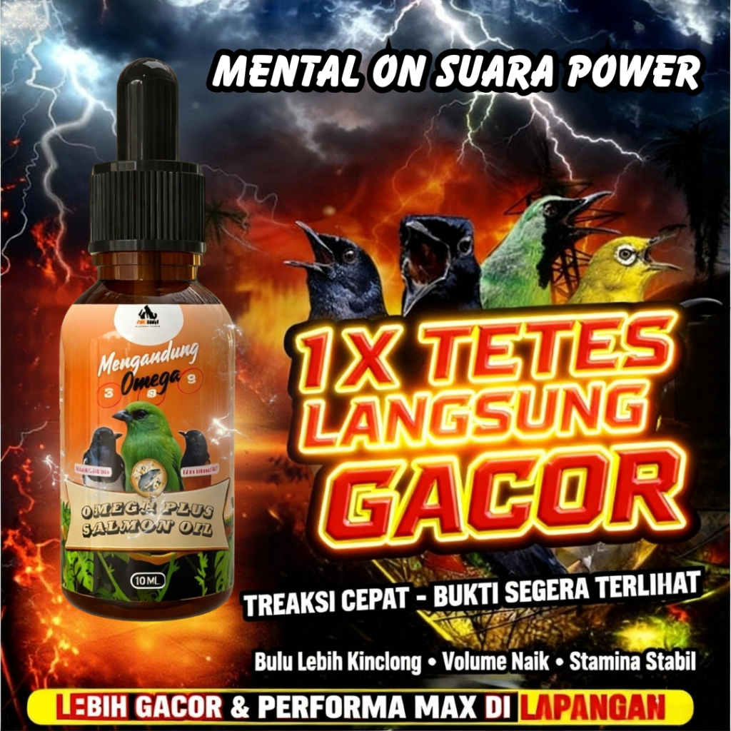 Salmon oil omega plus by Pawmacy doping plus vitamin burung gacor seketika