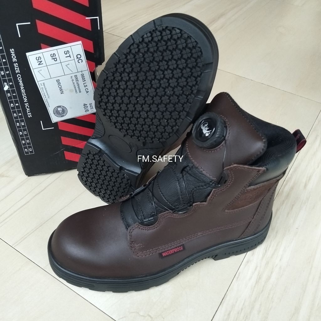 Sepatu safety Blackrhino BRExtreme 0605 LS CA black rhino BRE 0605 LS CA