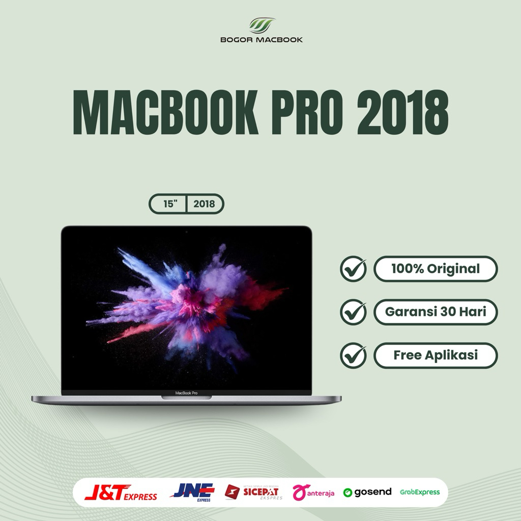 Macbook Pro Touchbar 15 inch 2018 intel core i7 256gb/512gb Second BISA COD
