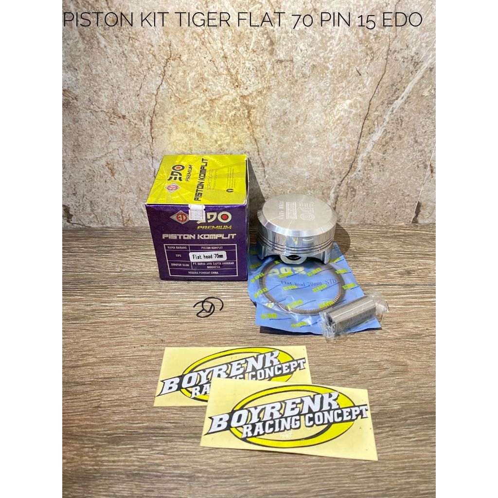 PISTON 68|69| 70 PIN15 PISTON TIGER 68 PISTON TIGER 70 PISTON DOME CUSTOME EDOBOYRENK RACING CONCEPT