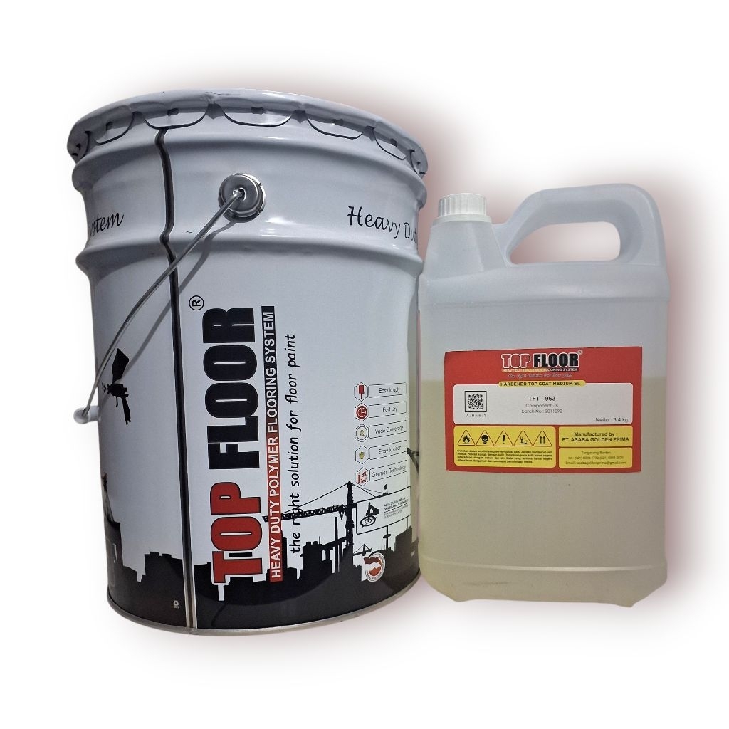 Cat Epoxy Lantai Top Floor Epoxy Top Coat SL 20 Kg Varian Warna