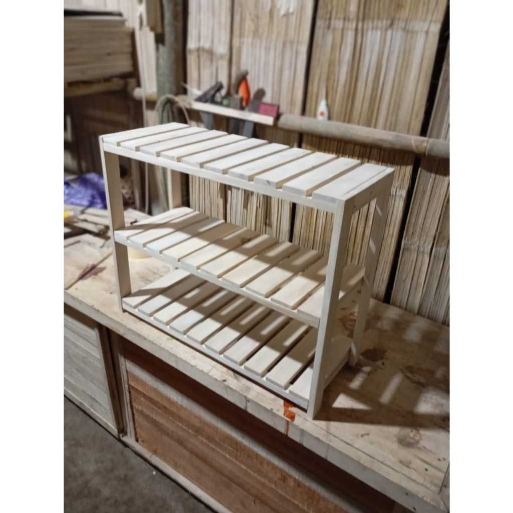 Rak Aquarium Estetik Bahan Kayu / Rak Serbaguna Termurah