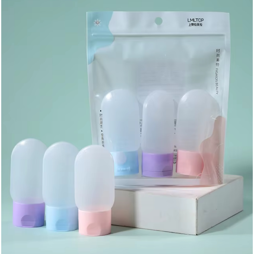 Botol Refill Kosong Tube Mini 30ml / Tempat Isi Ulang Sabun Sampo Traveling 1set 3pcs / Travel Squee