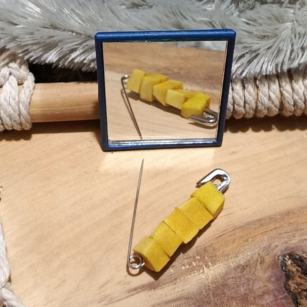 Peniti Delingo Bangle Dan Kaca Cermin Mini