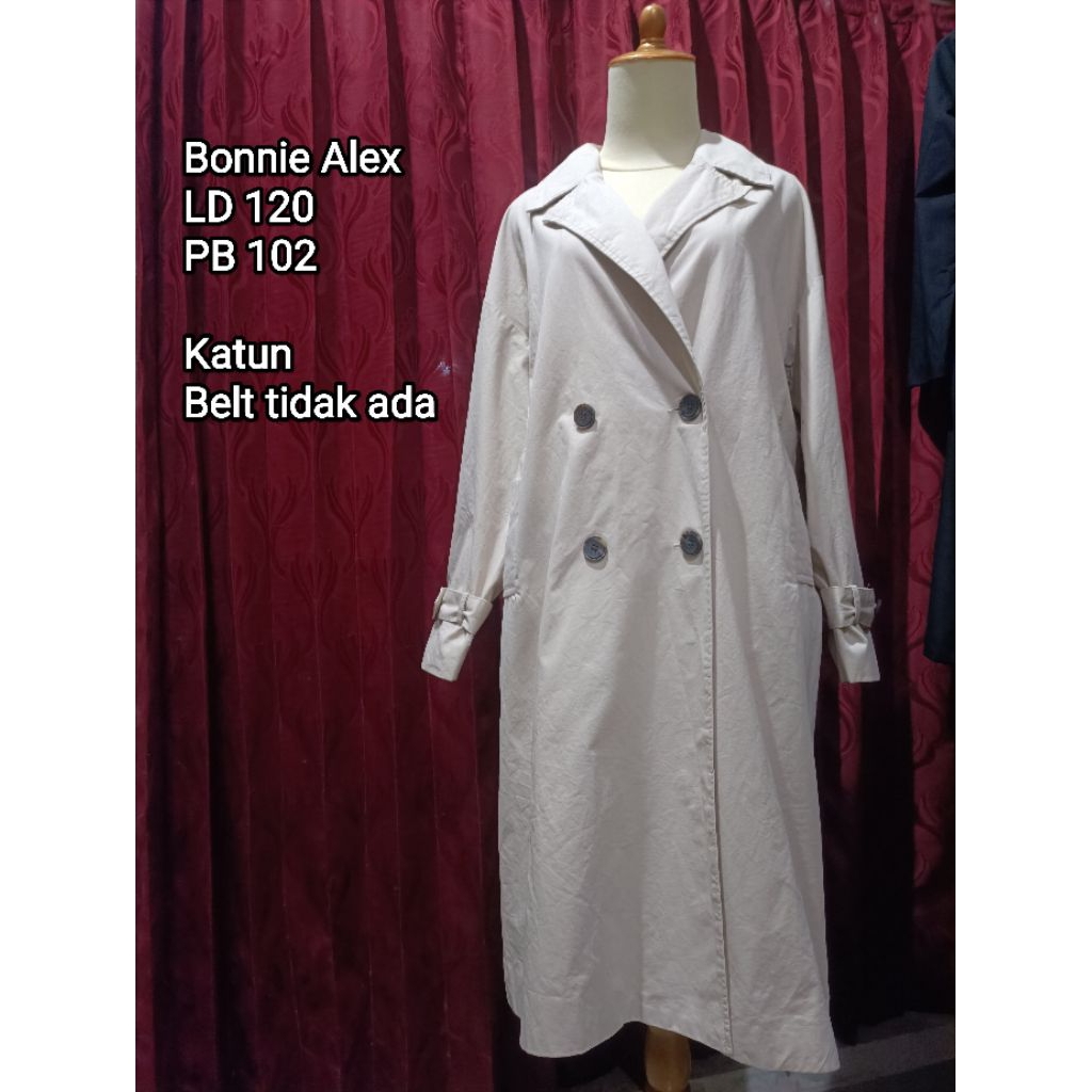 Bonnie Alex - Coat katun beige