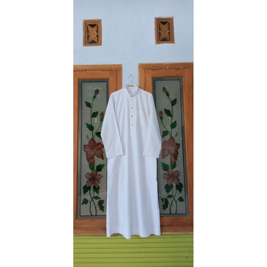 GAMIS PRIA PUTIH PL BRAND ALLEBAS 2