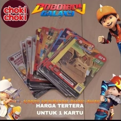 Kartu Boboiboy Galaxy Choki-Choki Cards (dgn sleeve)