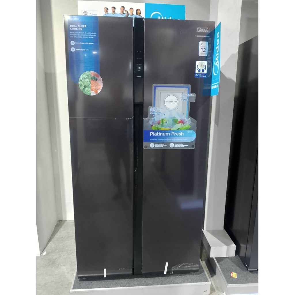 Midea MDRS710FGF28ID Kulkas Side By Side Kulkas 2 Pintu