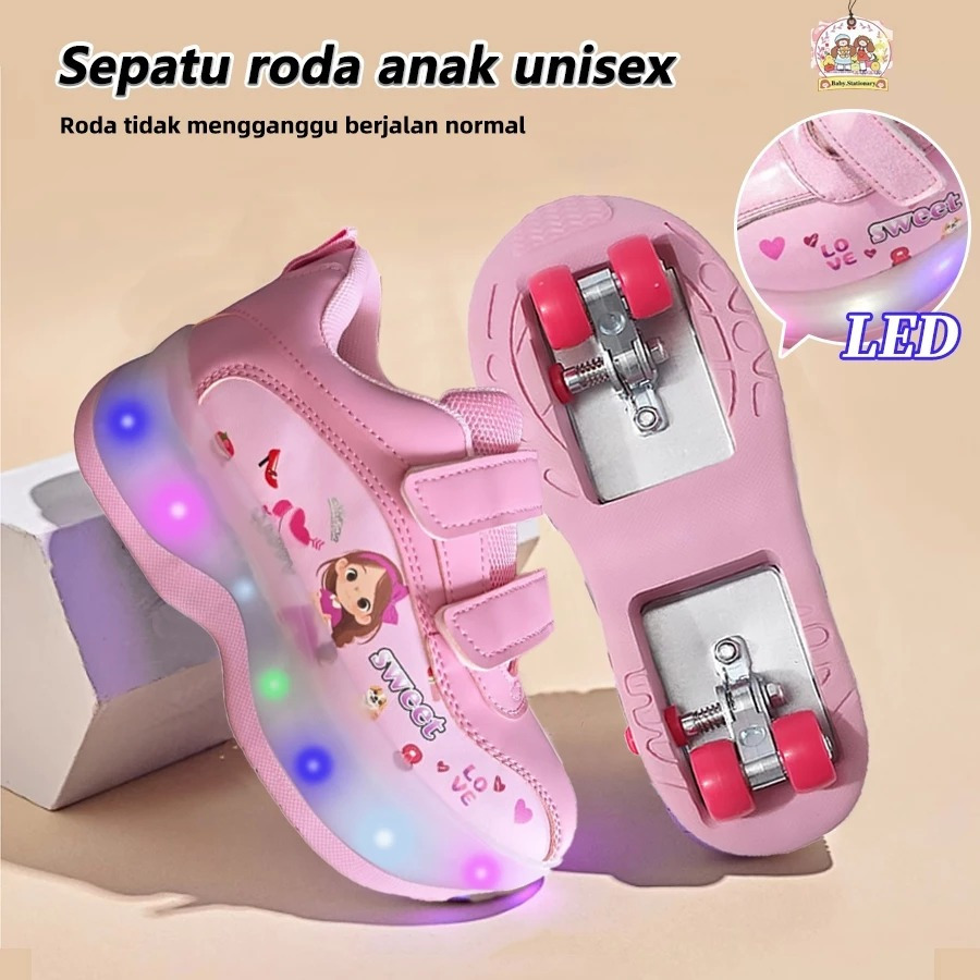 Sepatu roda anak perempuan roda 4 Sepatu roda anak perempuan roda /sepatu roda anak 3 tahun