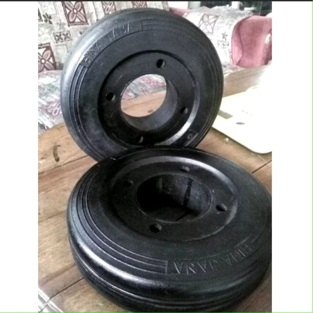 karet roda troli 8" trolley | roda troli | trolly 8 inch