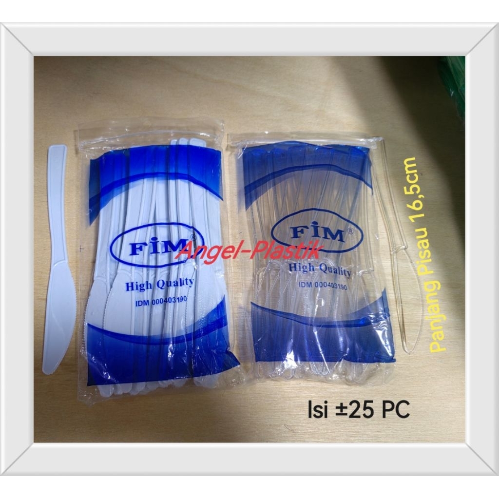 PISAU MAKAN PLASTIK / PISAU KUE BROWNIES TART / PISAU STICK