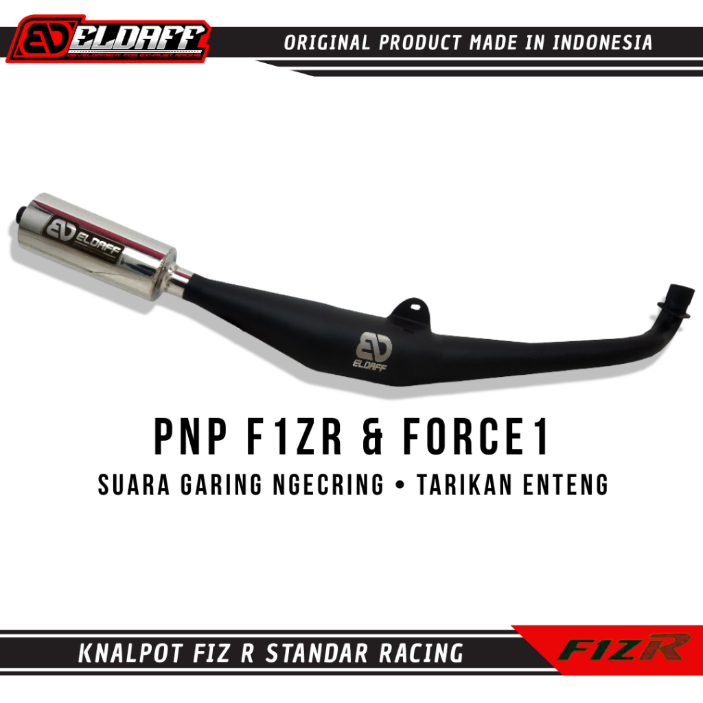Knalpot Fizr F1zr Original Eldaff Racing Standar Racing Silincer Crom Copy YY Pang Suara Garing