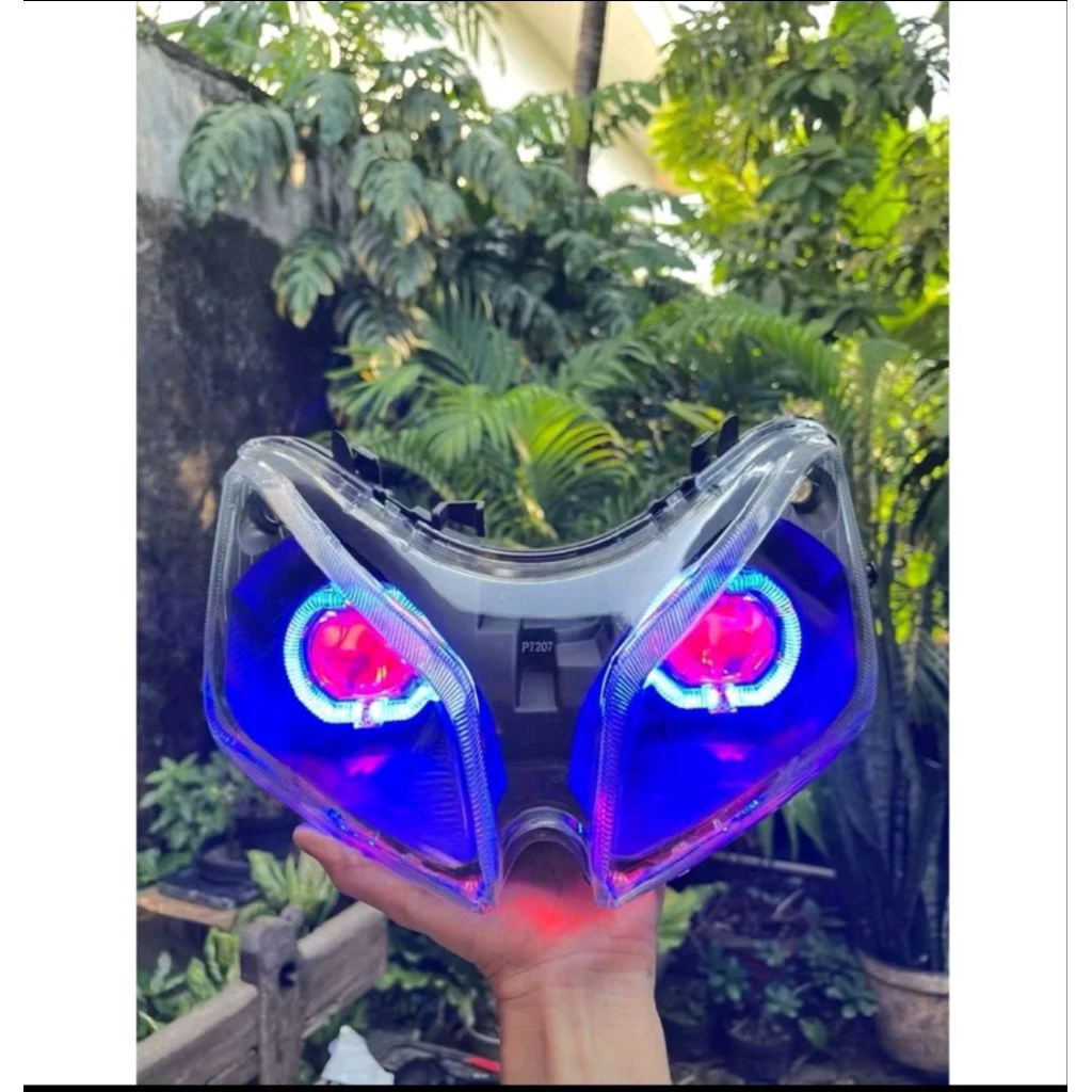 reflektor lampu depan vario 110 old karbu fulset biled ala ala 2.5 inch alis runing 2 mode