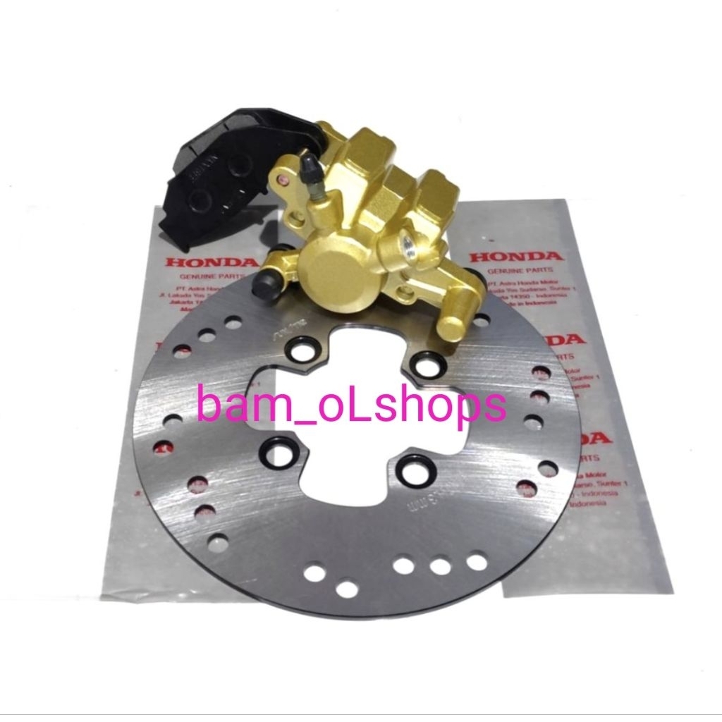 piringan cakram belakang+kaliper belakang Honda Sonic 150 r