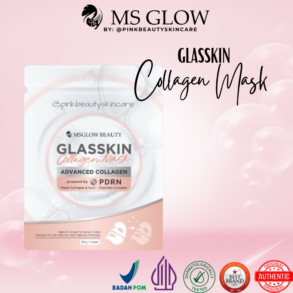 MS Glow Glasskin Collagen Mask