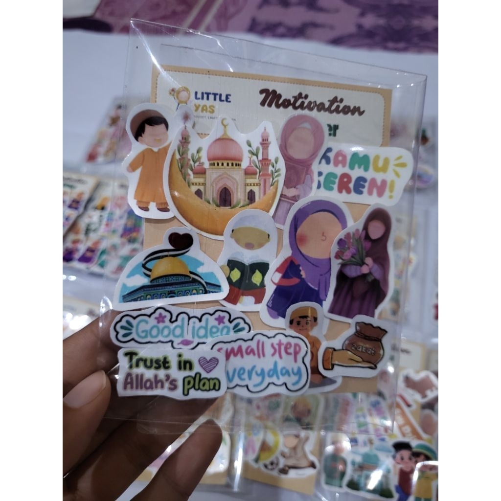 Stiker Motivasi Anak Muslim/Motivation Sticker Cute Lucu Aesthetic