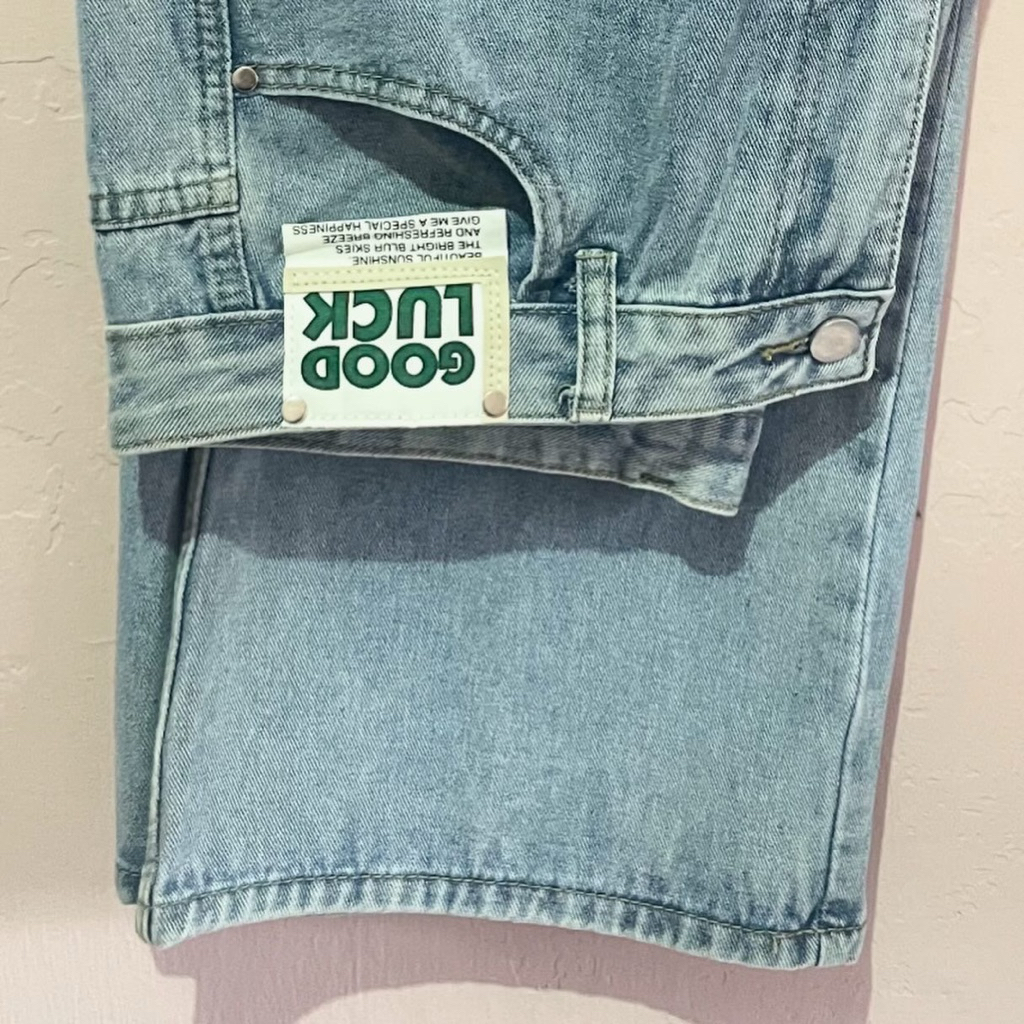 Lulu Jeans High Waist - Biru Muda ( Preloved )