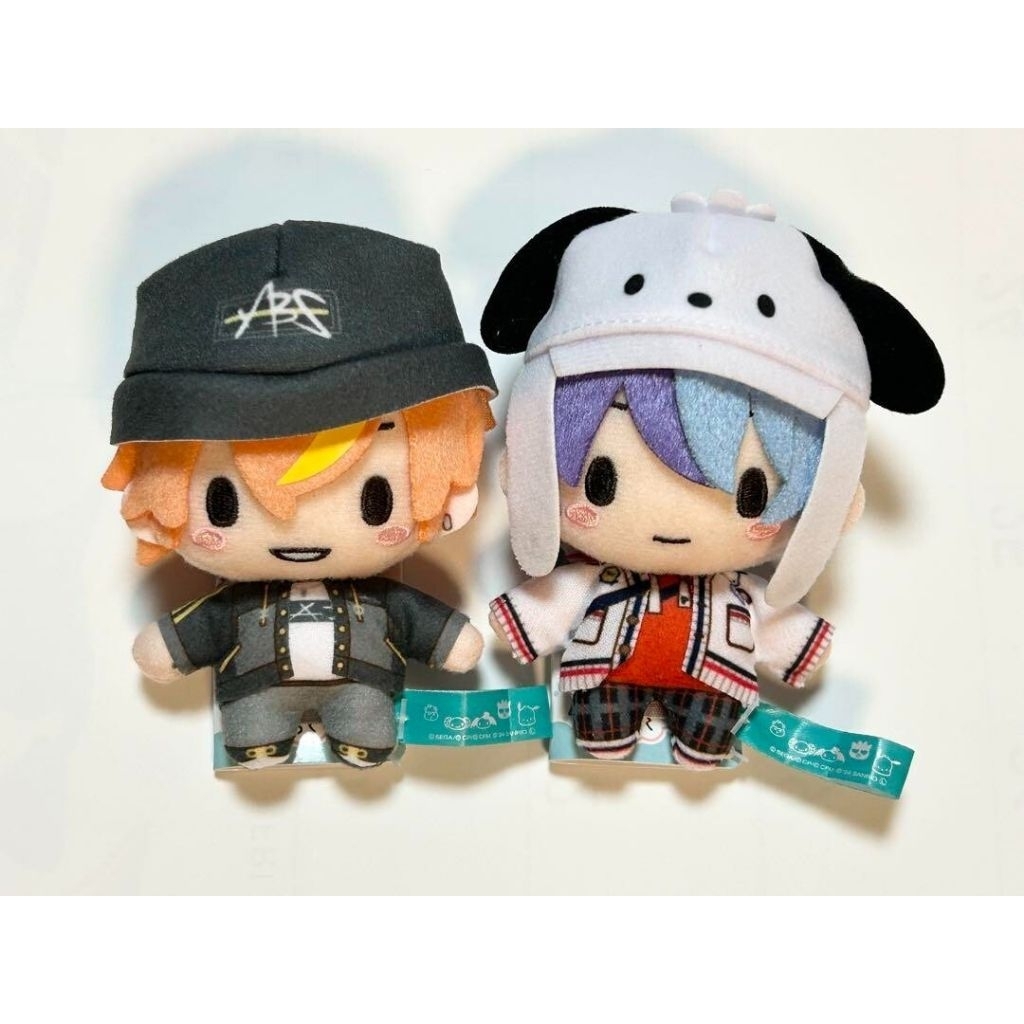(SET OF 2) Official Merchandise Project Sekai Sanrio Collab Fuwapuchi Aoyagi Toya Shinonome Akito
