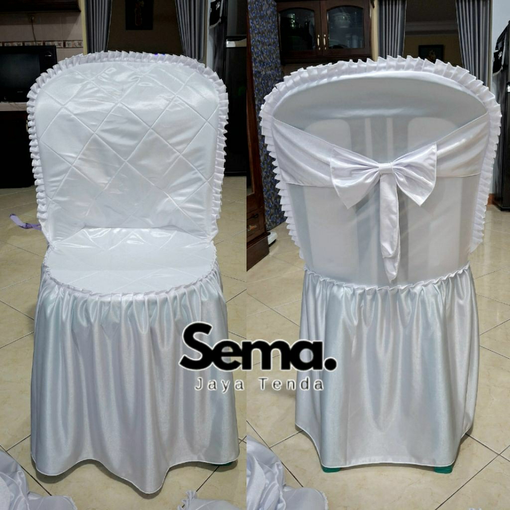 Sarung Kursi Napolly Tipe 101 Putih Polos