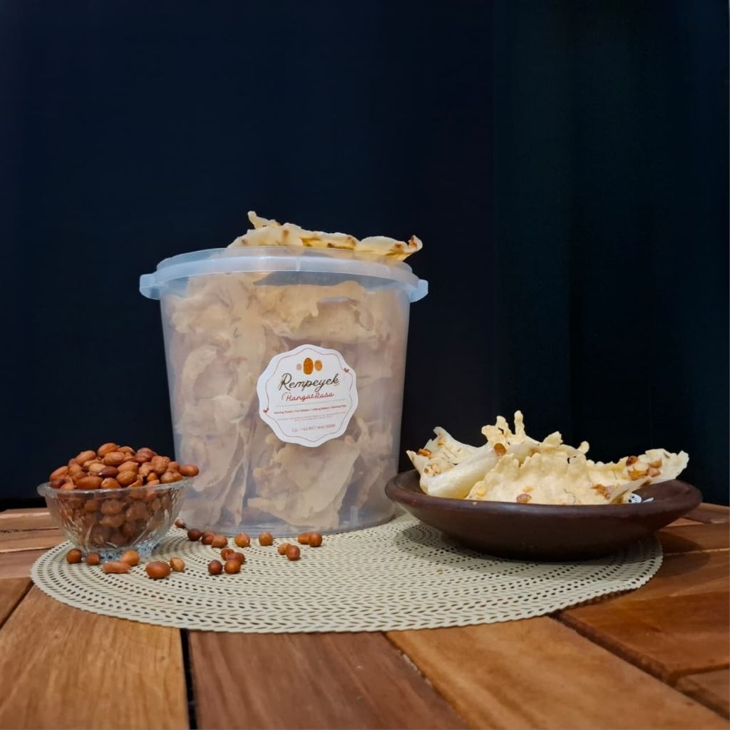 Rempeyek Hangat Rasa Toples 5L