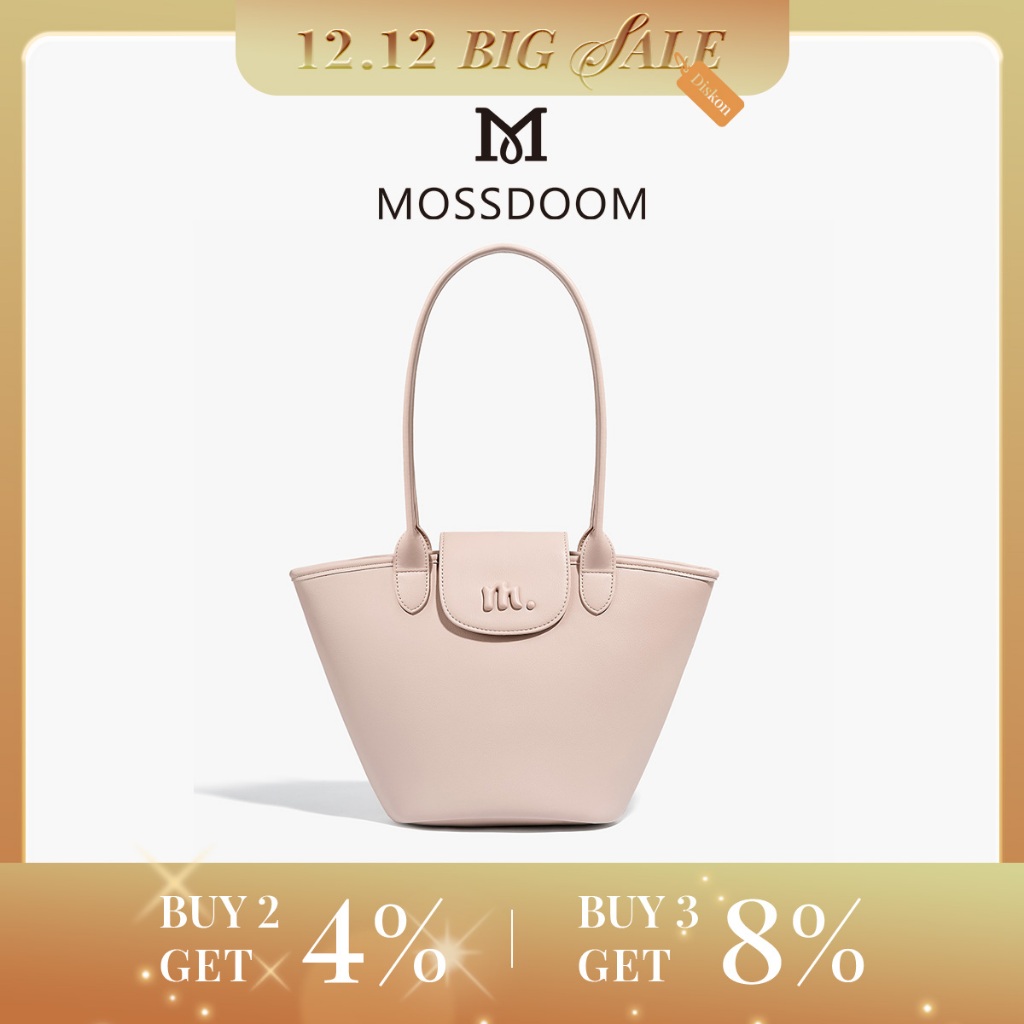 MOSSDOOM Tas Totebag Elise Bag Tas Anyaman Shoulder Bag Model Terbaru