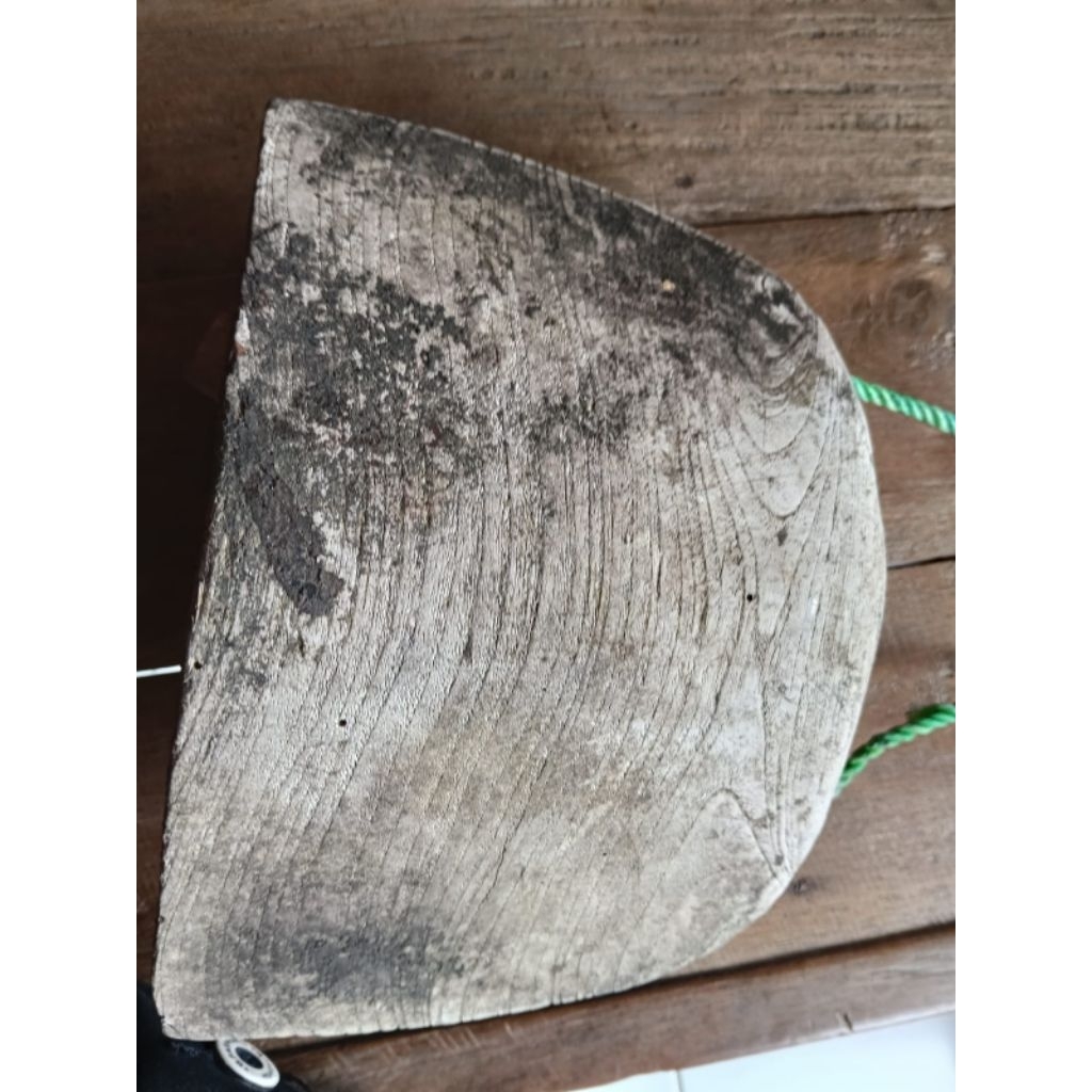 klontong klatak lonceng kerbau sapi kayu jati antik lawas kuno