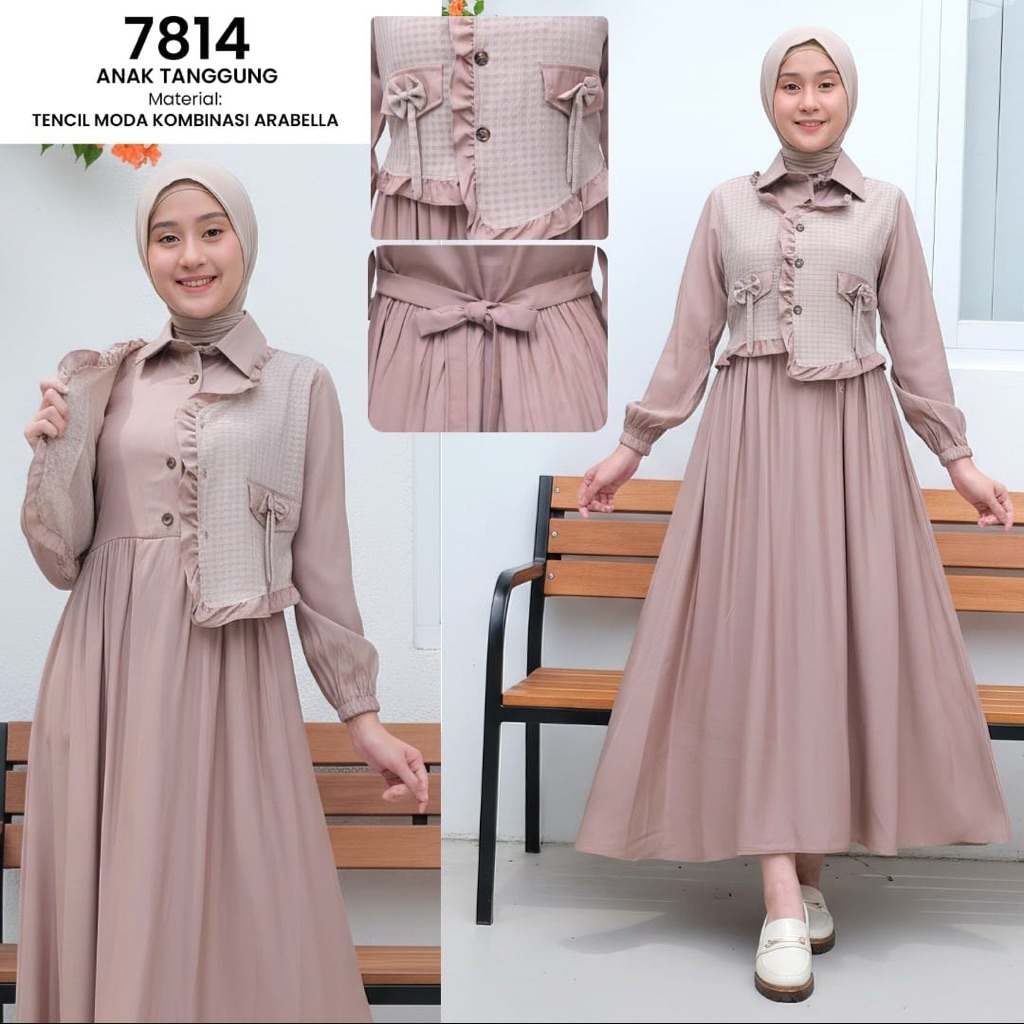 Gamis Anak Tanggung Model Rompi Terbaru