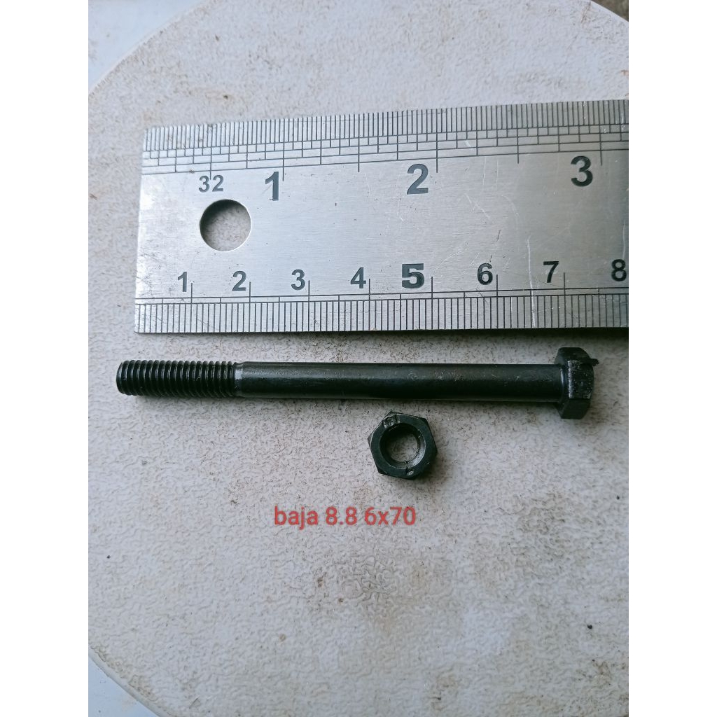 baut mur/mur baut baja 8.8 M6x70