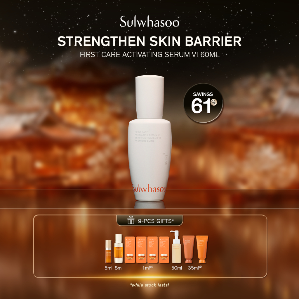 [12.12 Special Set] Sulwhasoo First Care Activating Serum 6th 60ml - Serum Anti-Aging, Essence, Gins