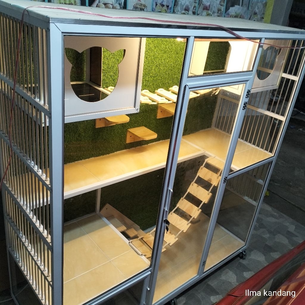kandang kucing / catroom aluminium