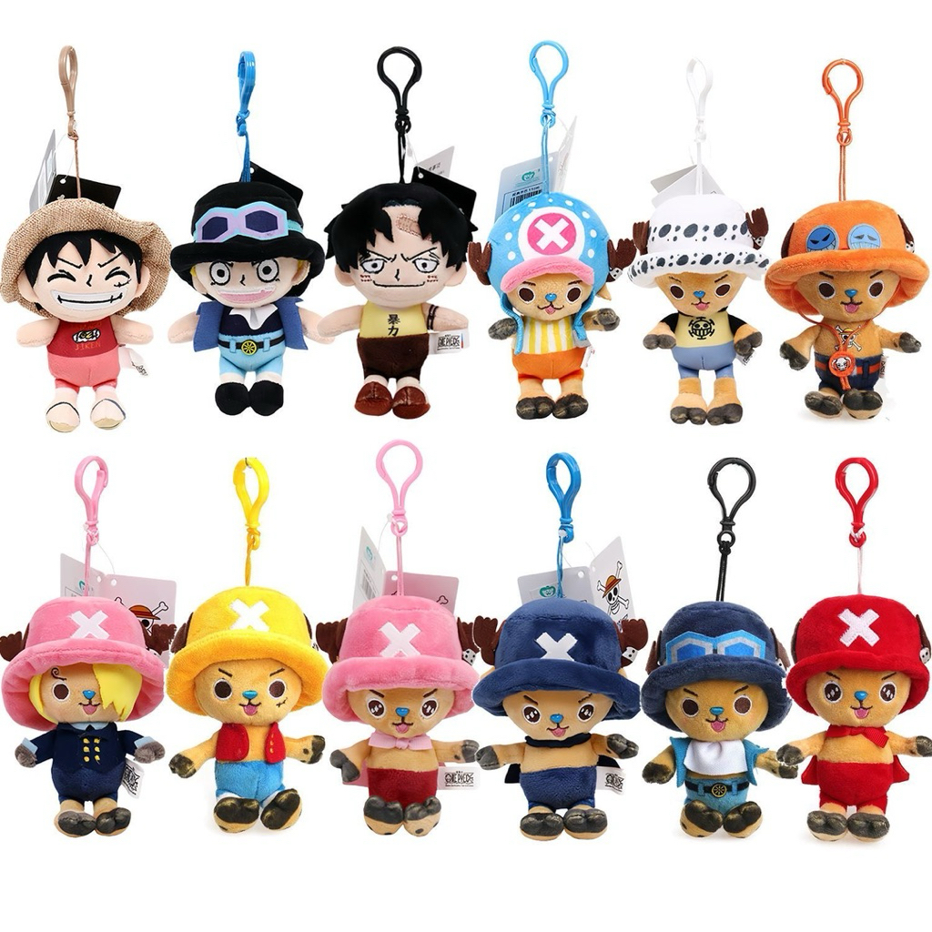 One Piece Monkey D Luffy Plush Plushie Keychain / Monkey D Luffy Ace Sabo Tony Tony Chopper Trafalga