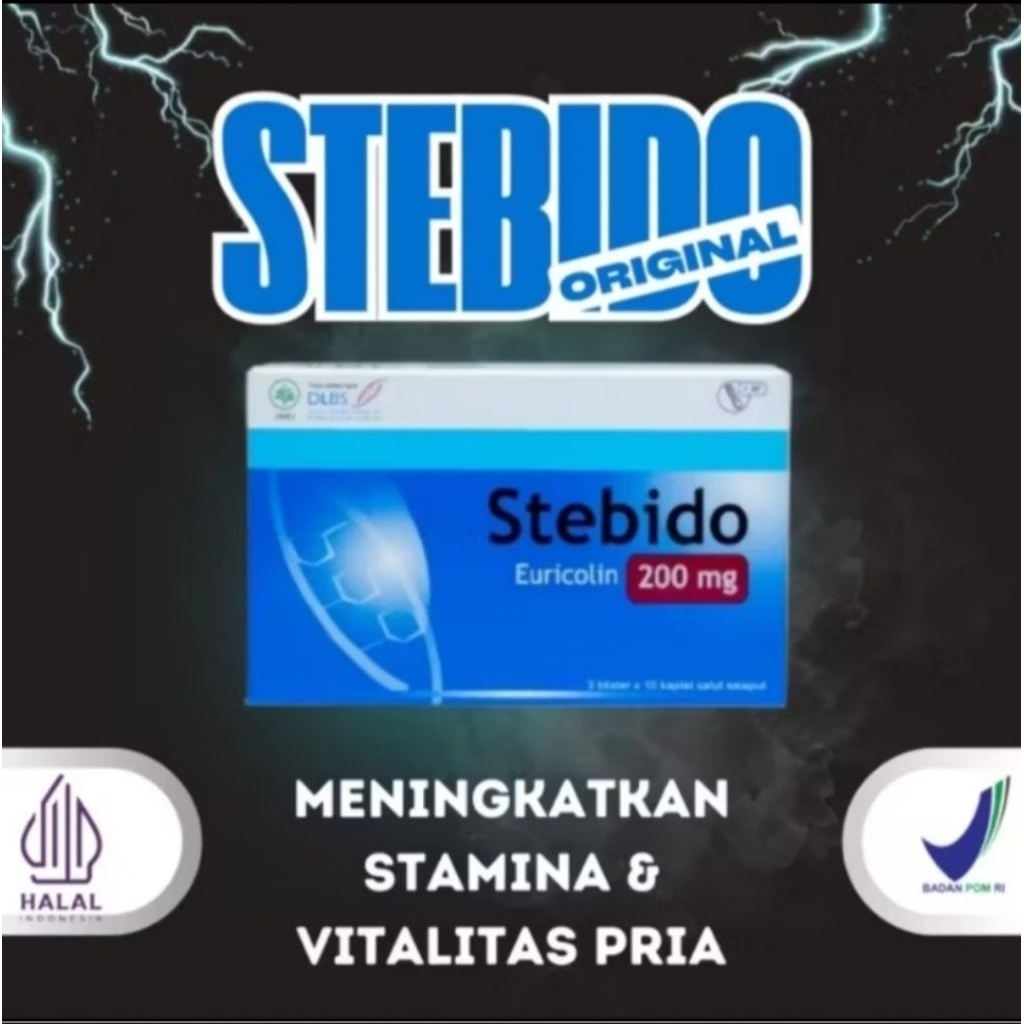 PROMO Stebido Suplemen Pria - Stebido 30 Kaplet 200 mg Original