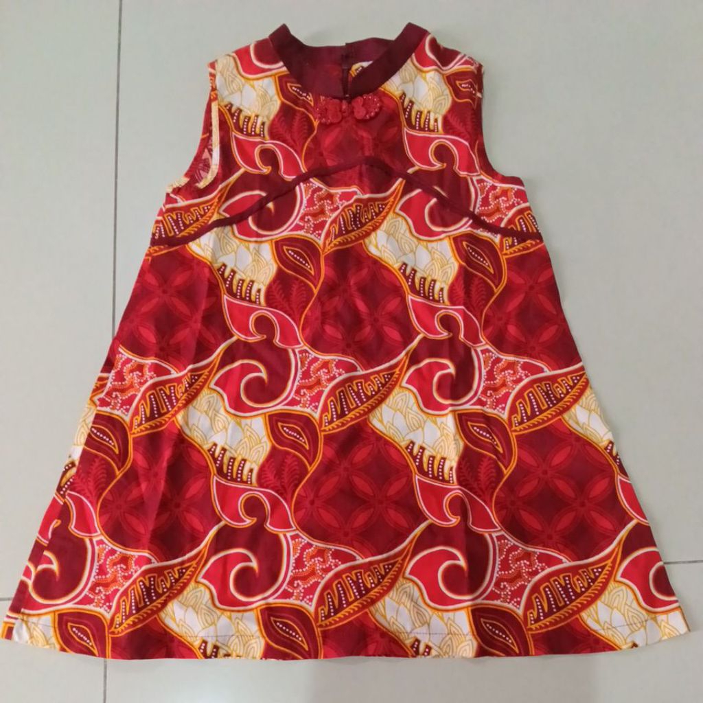 Dress anak batik cheongsam