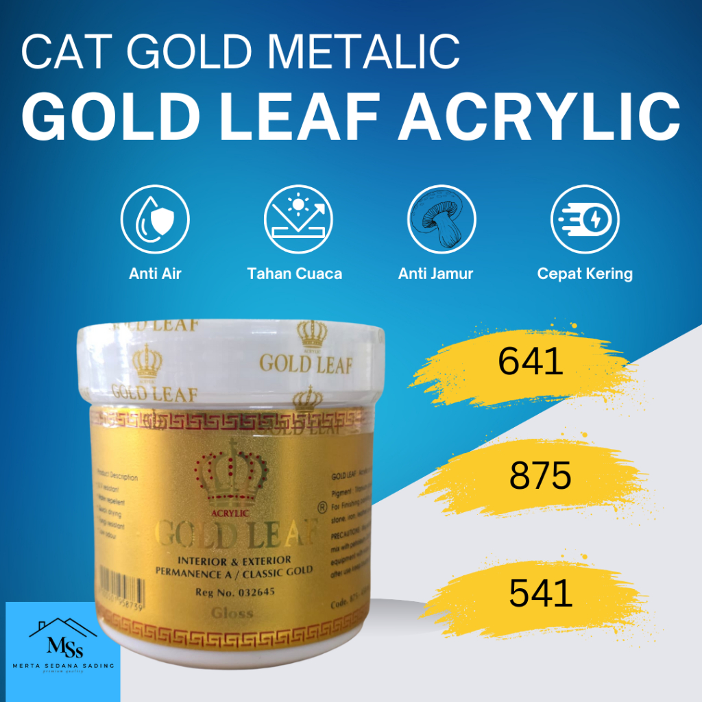 Cat Gold Metalic Acrylic GoldLeaf 450 ML