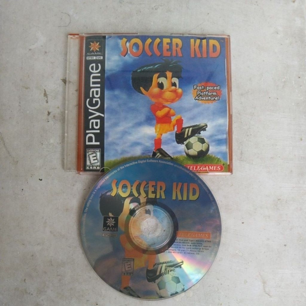 KASET PLAYSTATION 1 ONE SOCCER KID
