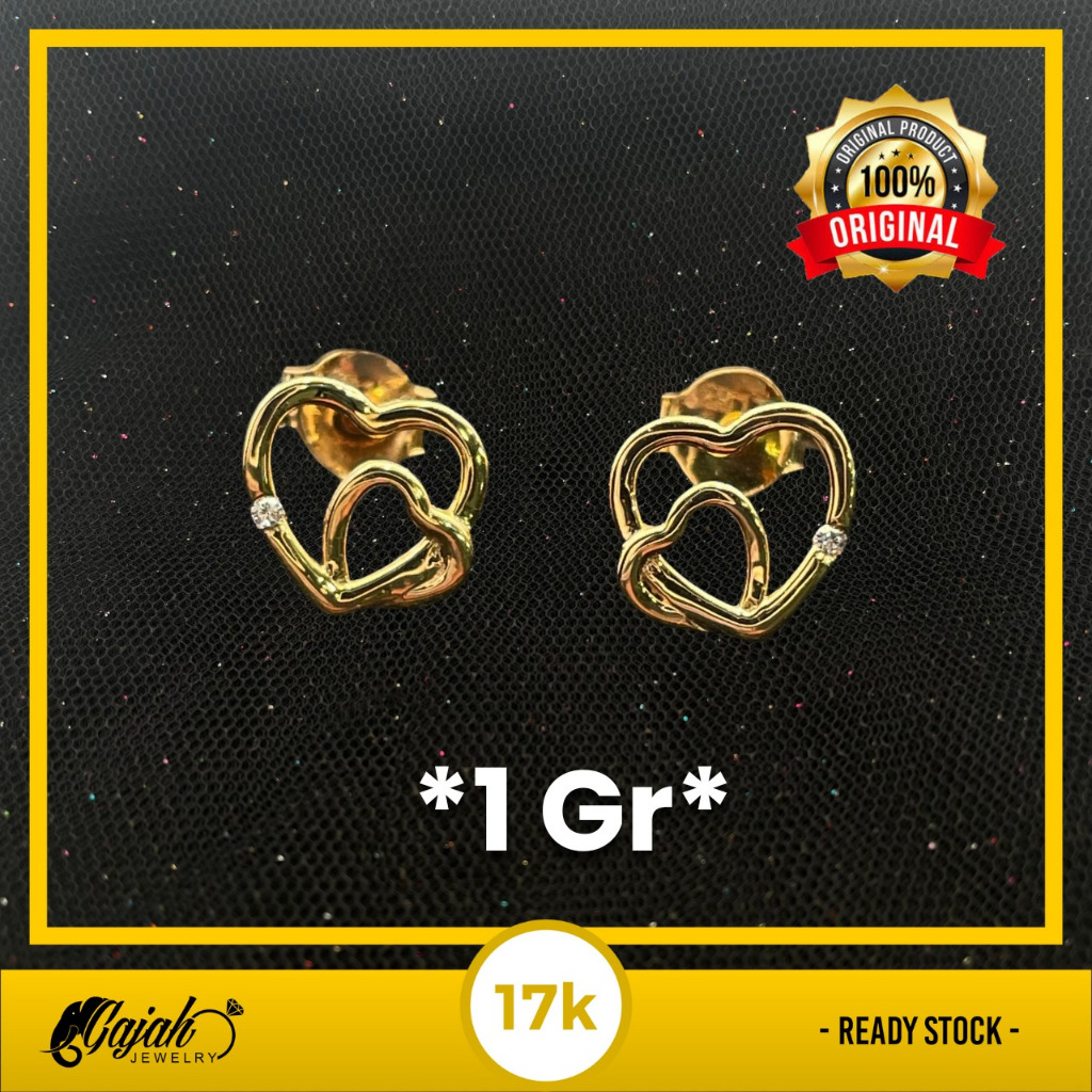 Anting Emas 17K - Toko Emas Gajah - 1 Gram 8097