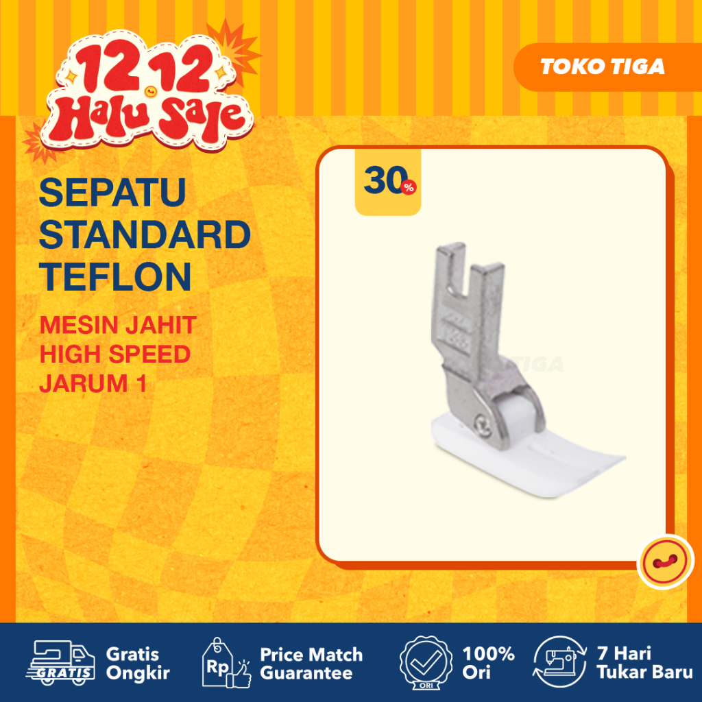 Sepatu Standard Teflon T351 (Mesin Jahit Industri High Speed Jarum 1)