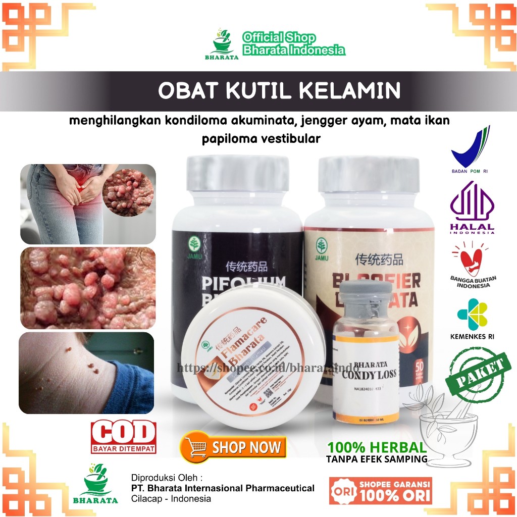 PIFOLIUM BHARATA Original Obat Kutil Kelamin Ampuh Paket Obat Herpes Genital Mata Ikan