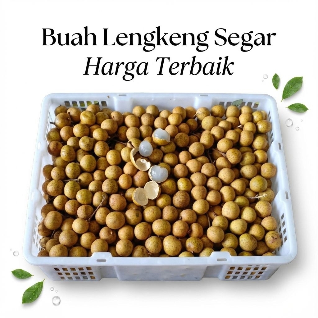 buah lengkeng bangkok thailand fresh 1 keranjang